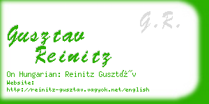 gusztav reinitz business card